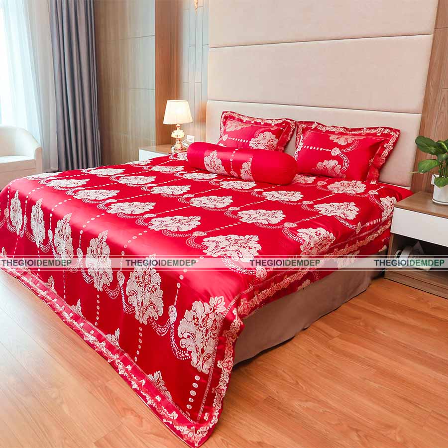 Bộ Chăn Ga Gấm Dệt Cao Cấp Singapore GD02 Bộ Chăn Ga Gấm Dệt Cao Cấp Singapore GD02