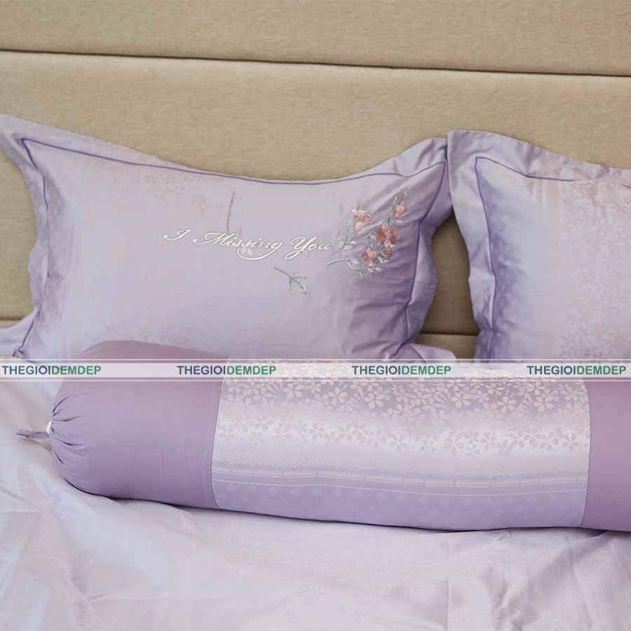 Bộ Chăn Ga Gấm Lụa Cao Cấp Singapore GL09 Bộ Chăn Ga Gấm Lụa Cao Cấp Singapore GL09