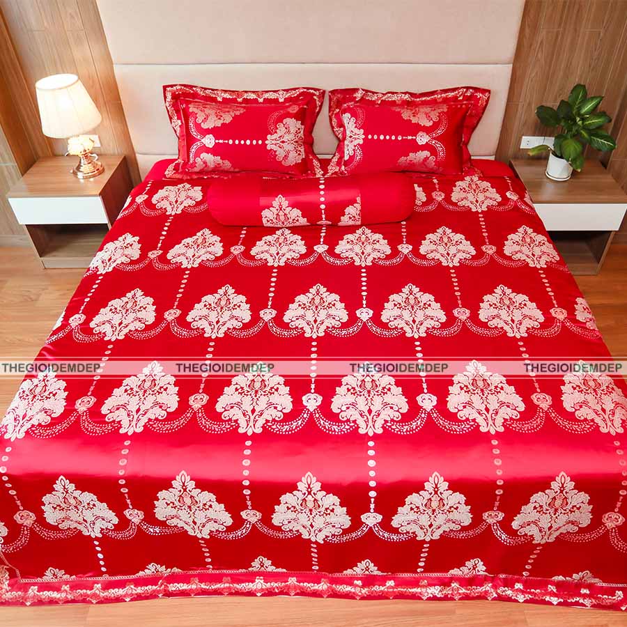 Bộ Chăn Ga Gấm Dệt Cao Cấp Singapore GD02 Bộ Chăn Ga Gấm Dệt Cao Cấp Singapore GD02