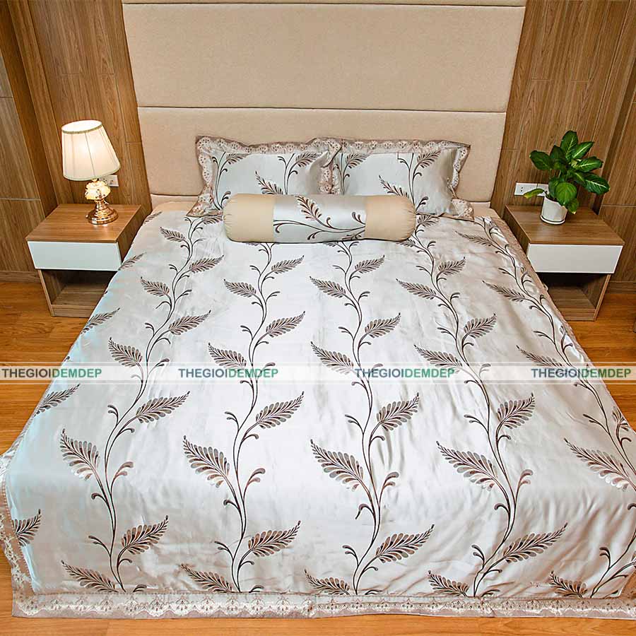 Bộ Chăn Ga Gấm Dệt Cao Cấp Singapore GD03 Bộ Chăn Ga Gấm Dệt Cao Cấp Singapore GD03
