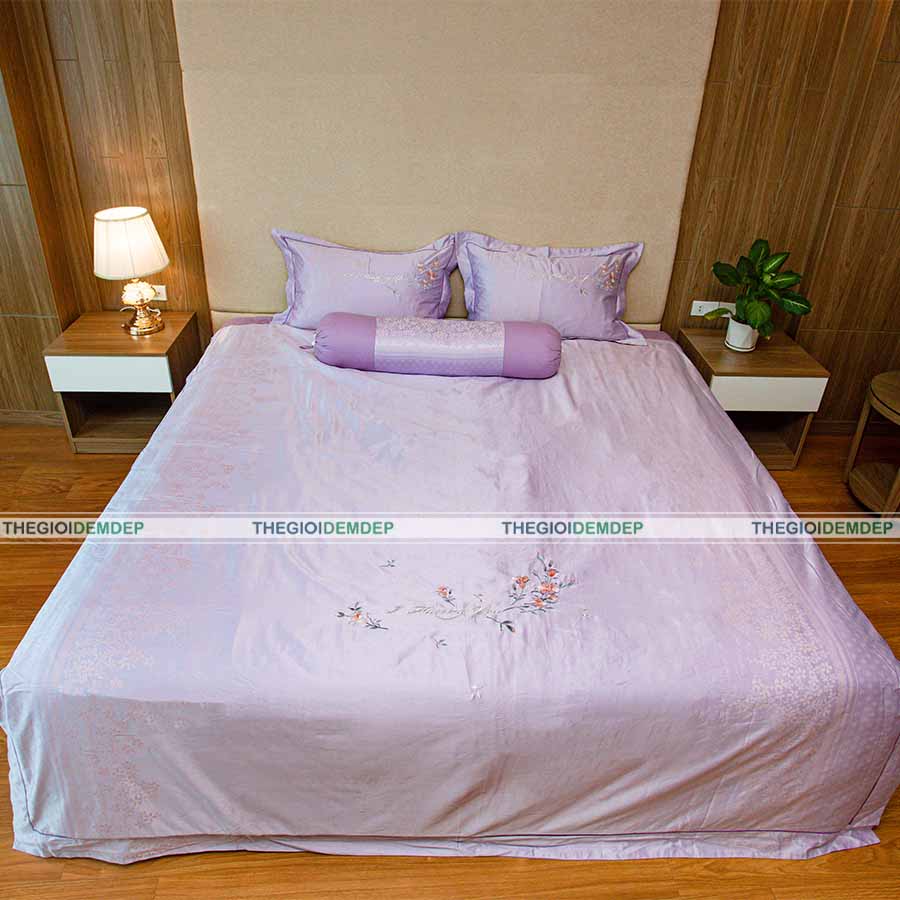 Bộ Chăn Ga Gấm Lụa Cao Cấp Singapore GL09 Bộ Chăn Ga Gấm Lụa Cao Cấp Singapore GL09