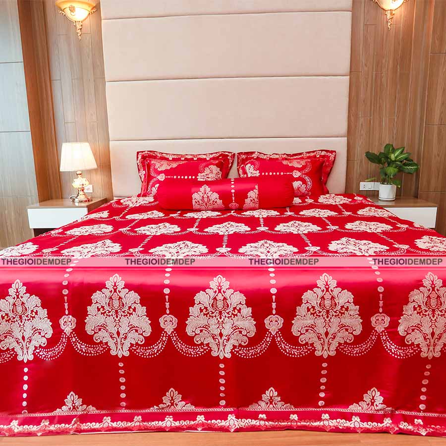 Bộ Chăn Ga Gấm Dệt Cao Cấp Singapore GD02 Bộ Chăn Ga Gấm Dệt Cao Cấp Singapore GD02