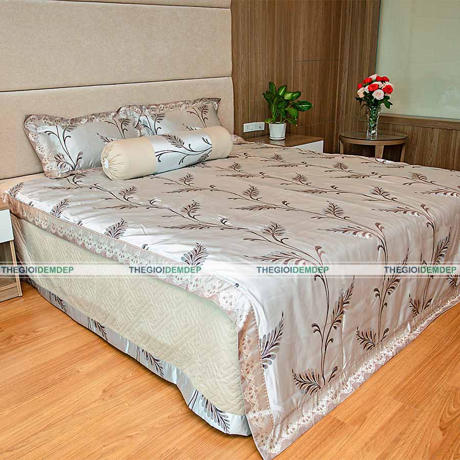 Bộ Chăn Ga Gấm Dệt Cao Cấp Singapore GD03 Bộ Chăn Ga Gấm Dệt Cao Cấp Singapore GD03