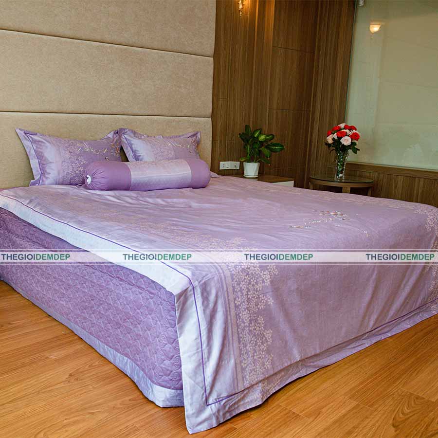 Bộ Chăn Ga Gấm Lụa Cao Cấp Singapore GL09 Bộ Chăn Ga Gấm Lụa Cao Cấp Singapore GL09