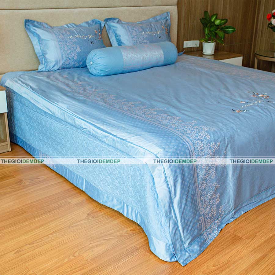 Bộ Chăn Ga Gấm Lụa Cao Cấp Singapore GL01 Bộ Chăn Ga Gấm Lụa Cao Cấp Singapore GL01