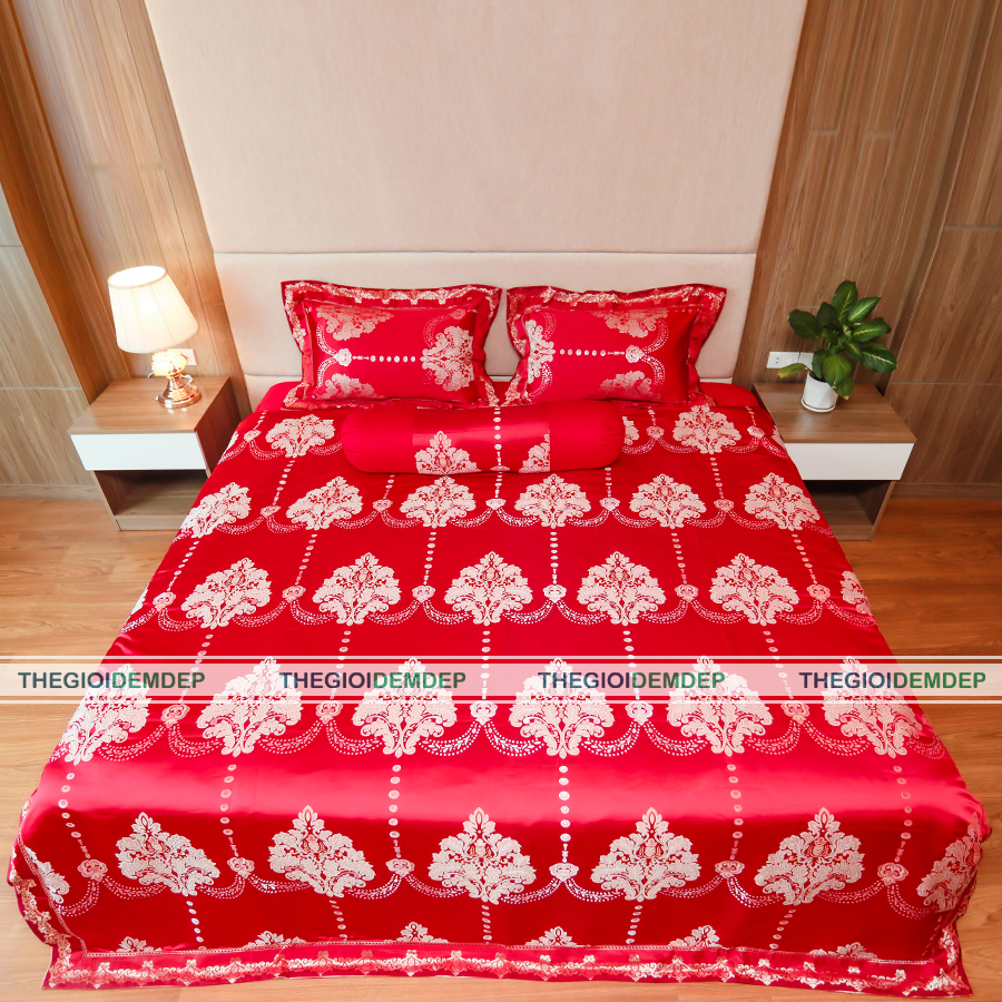 Bộ Chăn Ga Gấm Dệt Cao Cấp Singapore GD02 Bộ Chăn Ga Gấm Dệt Cao Cấp Singapore GD02
