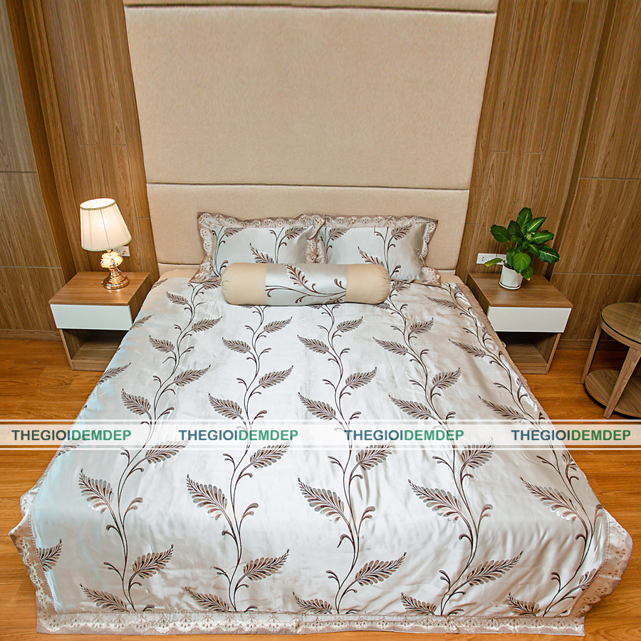 Bộ Chăn Ga Gấm Dệt Cao Cấp Singapore GD03 Bộ Chăn Ga Gấm Dệt Cao Cấp Singapore GD03