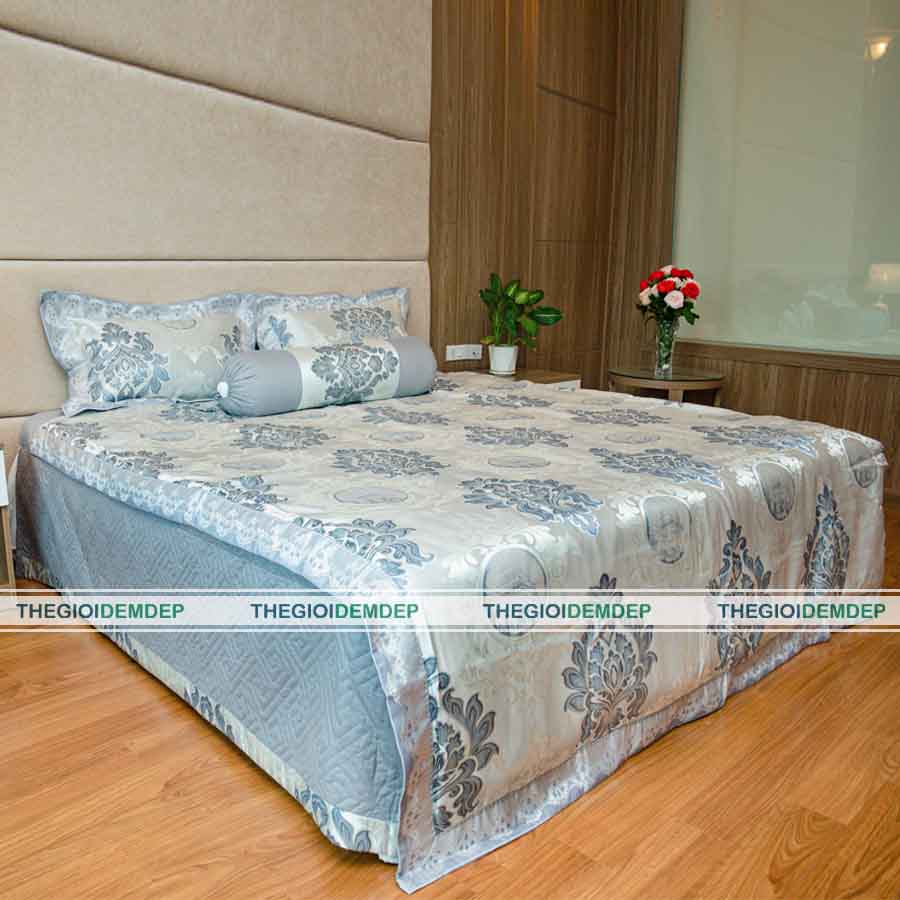 Bộ Chăn Ga Gấm Dệt Cao Cấp Singapore GD10 Bộ Chăn Ga Gấm Dệt Cao Cấp Singapore GD10