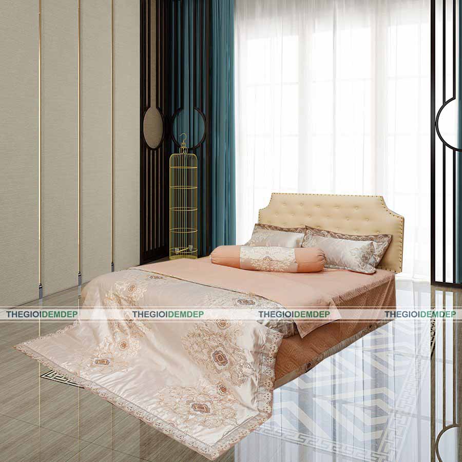 Bộ Chăn Ga Gấm Dệt Cao Cấp Singapore GD13 Bộ Chăn Ga Gấm Dệt Cao Cấp Singapore GD13