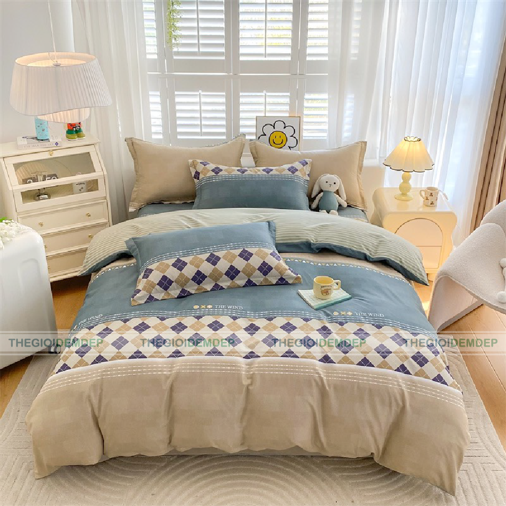 Bộ Chăn Ga L’amour Cotton LC03 Bộ Chăn Ga L’amour Cotton LC03
