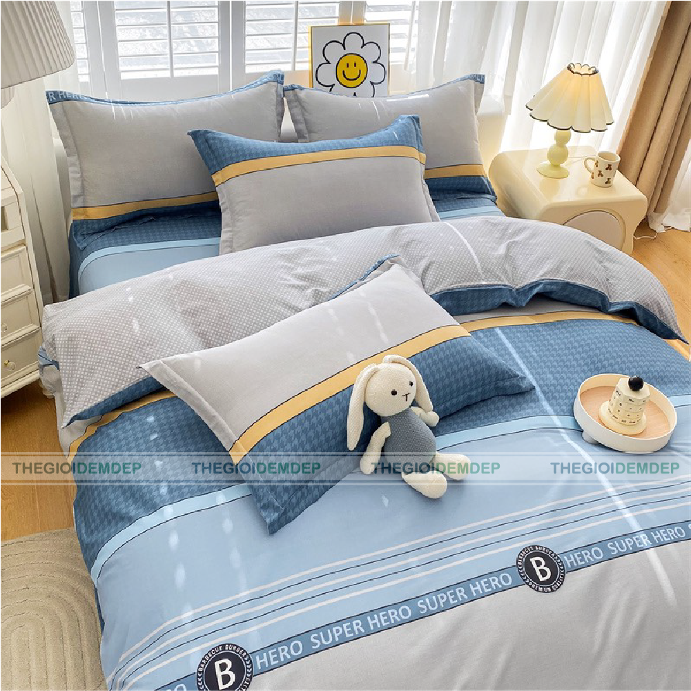 Bộ Chăn Ga L’amour Cotton LC04 Bộ Chăn Ga L’amour Cotton LC04
